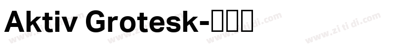 Aktiv Grotesk字体转换